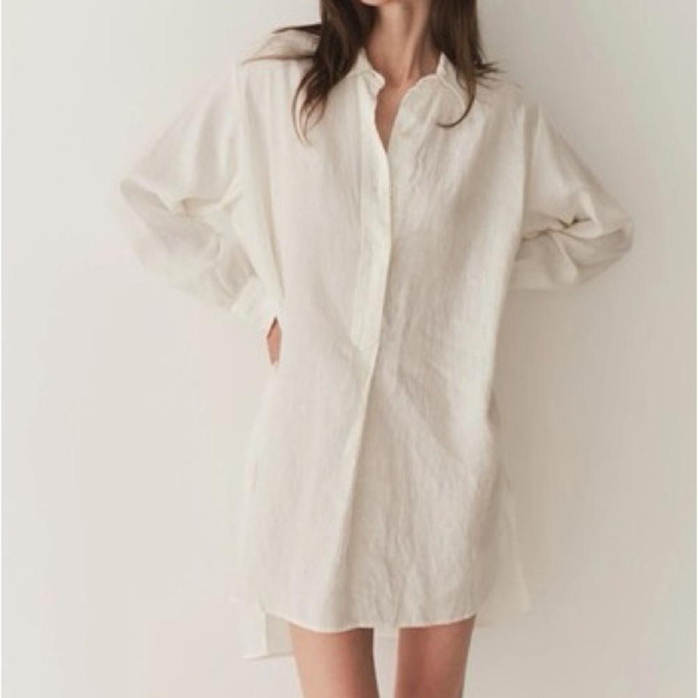 Doen Jora Linen Shirt Dress XS